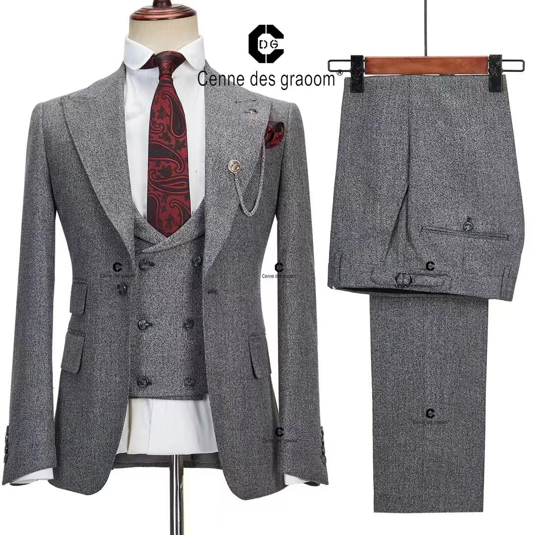 British Inspire Three-Piece Woolen Suit