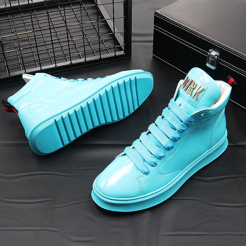 Leather Boots Microfiber Net Red Tide Shoes