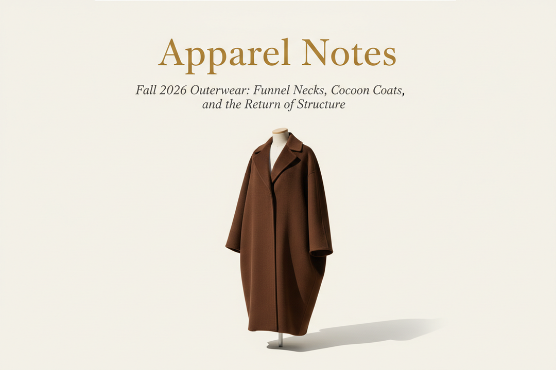 Fall 2026 Outerwear: Funnel Necks, Cocoon Coats, and the Return of Structure