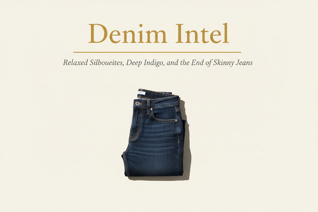 Fall 2026 Denim: Relaxed Silhouettes, Deep Indigo, and the End of Skinny Jeans
