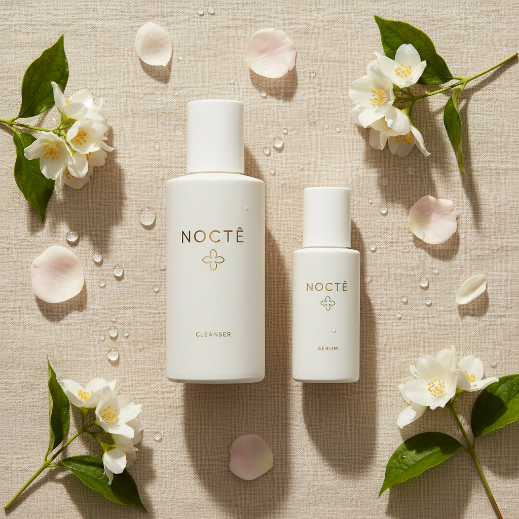 NOCTĒ Beauty Cleanser & Serum Duo — Square