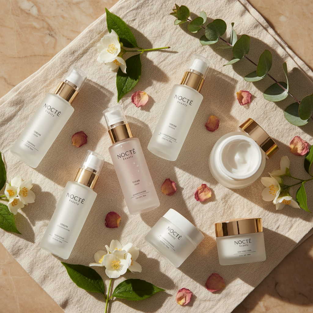 NOCTĒ Beauty Flat Lay — Facebook
