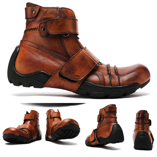 ShopBAM — Western Cowboy Handmade Leather Martin Boots — Men&