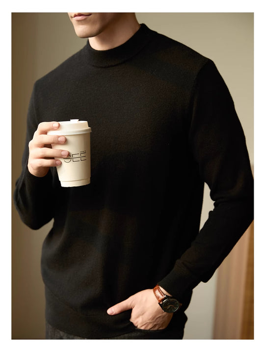Knitted Slim-Fit Wool Sweater — Men&