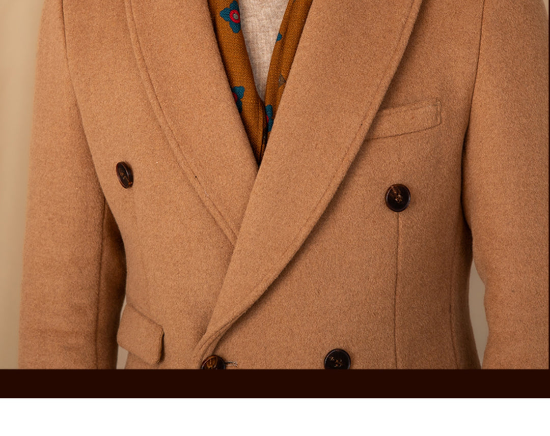 50% Wool Thermal Mid-Length Jacket — Men&