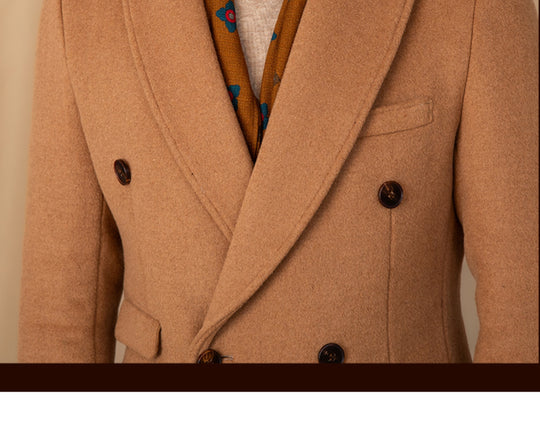 50% Wool Thermal Mid-Length Jacket — Men&