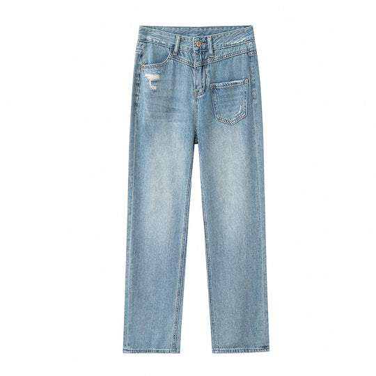 Irregular Straight Jeans — Women&
