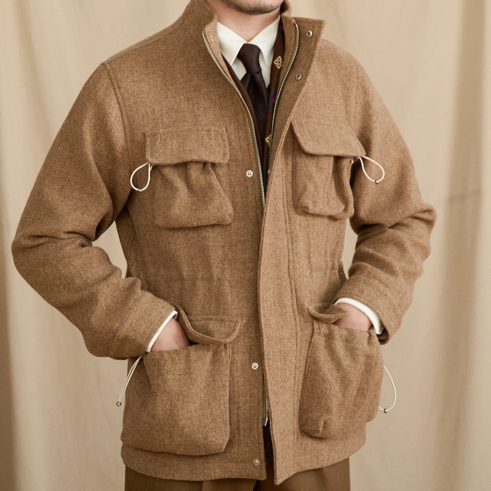 ShopBAM — Wool Coat — Stand Collar, Heavyweight