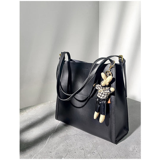 Large Leather Bucket Bag — Women&