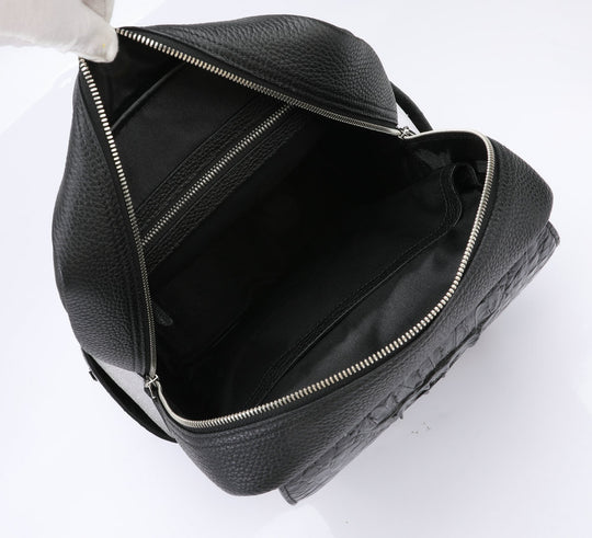 Crocodile Embossed Leather Bag — Men&
