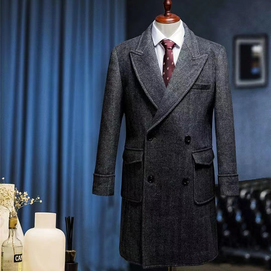 ShopBAM — Cashmere Coat — Long, Large Lapel