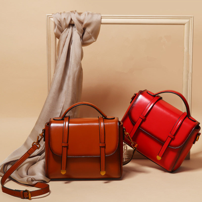 Genuine Leather Shoulder Bag — Women&