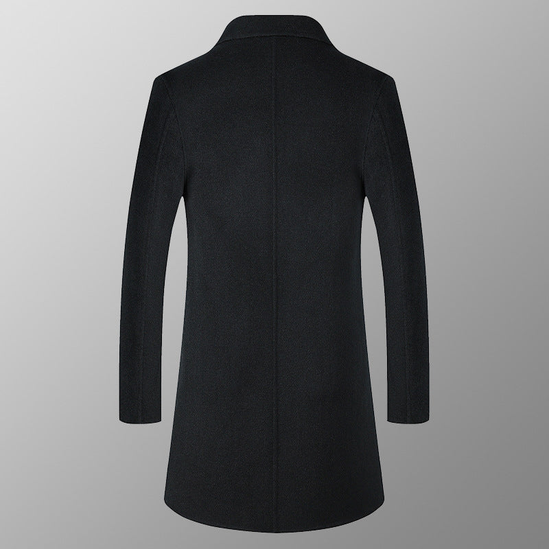 Long Wool Windbreaker — Men&