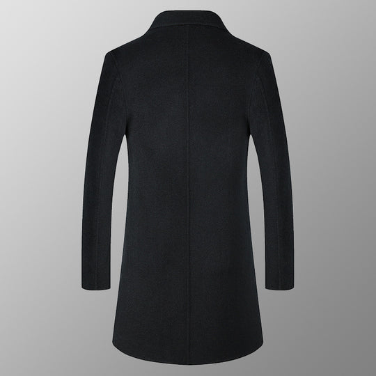 Long Wool Windbreaker — Men&