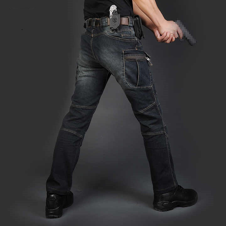 ShopBAM — Tactical Straight-Leg Training Denim — Military Grey