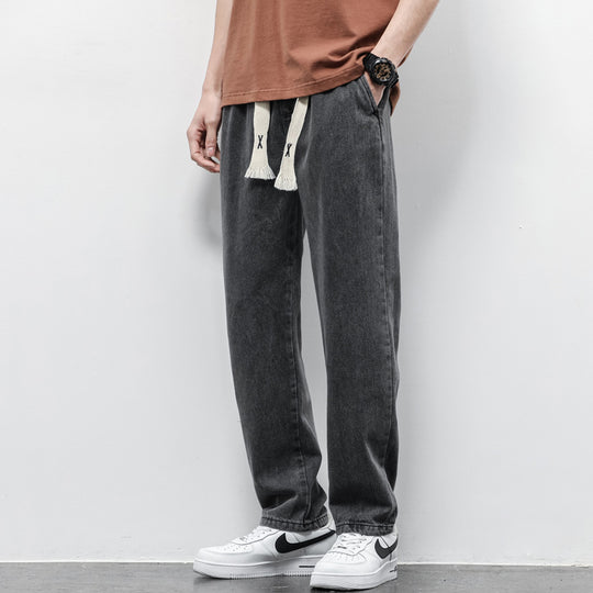 Summer Loose Wide-Leg Jeans — Men&