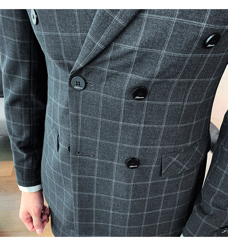 Casual Business Three-Piece Slim Suit — Men&