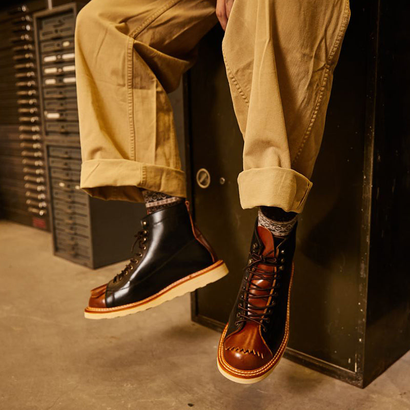 ShopBAM — American Retro Thick-Sole High-Top Casual Boots — Men's
