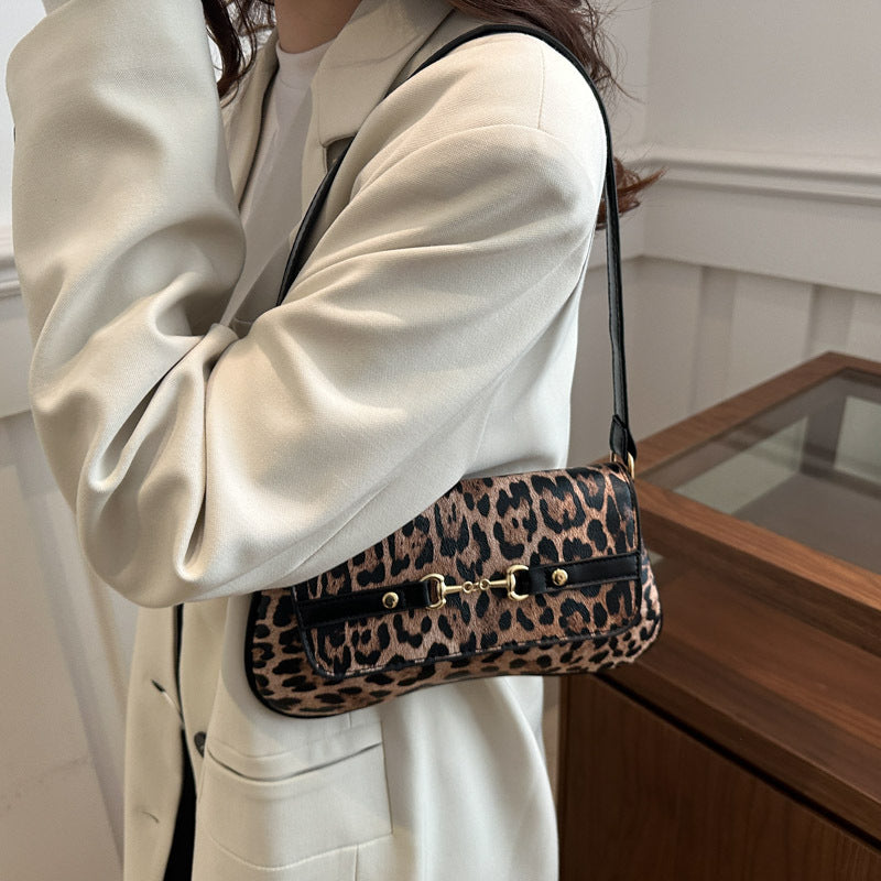 Leopard Print Shoulder Bag — Women&