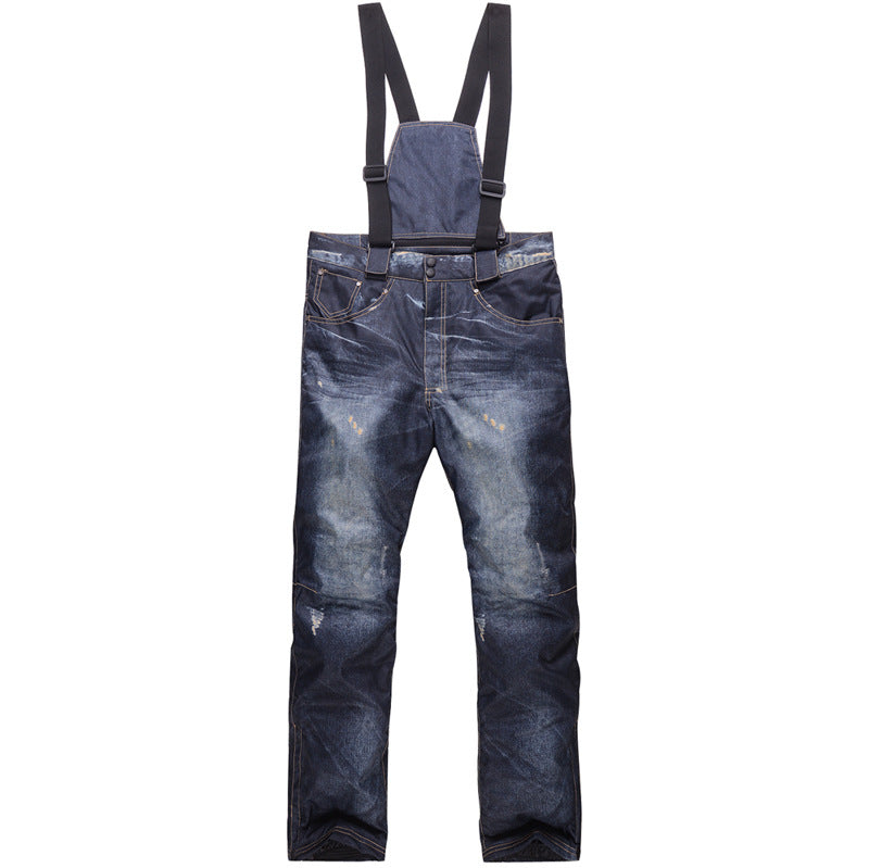Waterproof Denim Ski Pants — Performance Black