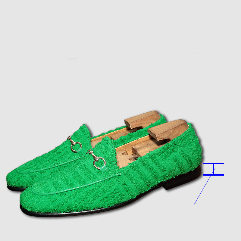 Green Loafer Slip-On Shoes — Men&