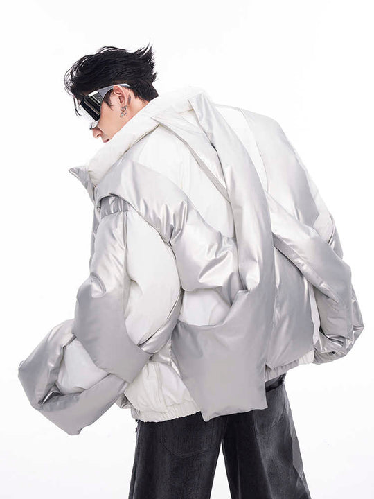 Deconstructed Cotton Winter Jacket — Men&