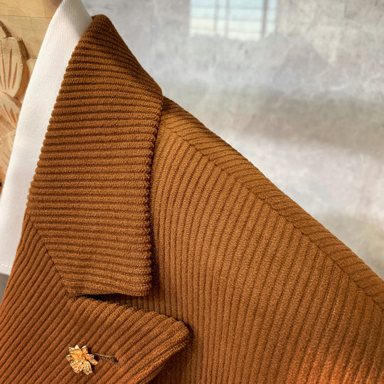British Double-Breasted Business Casual Suit — Men&
