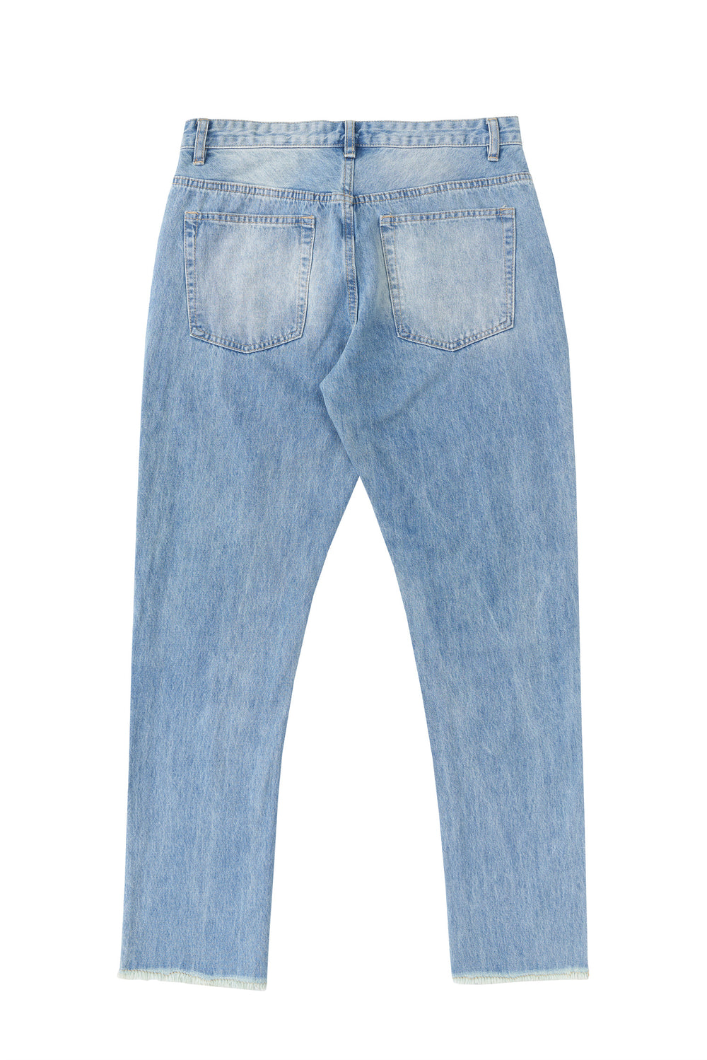 Lightning Stitch Ragged Jeans — Women's