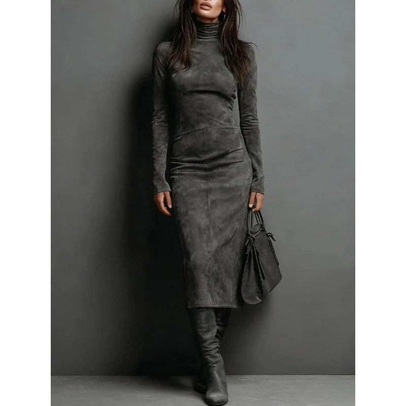 Turtleneck Bodycon Pencil Dress — Women&