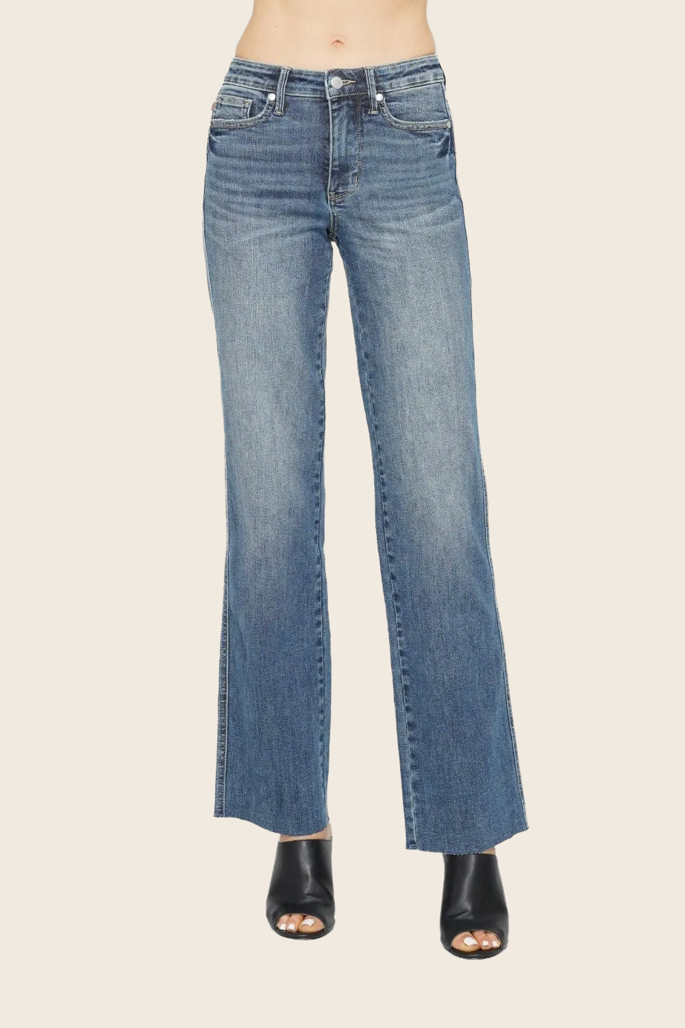 Judy Blue High-Waist Tummy Control Straight Jeans - Women's, enhanced product photo