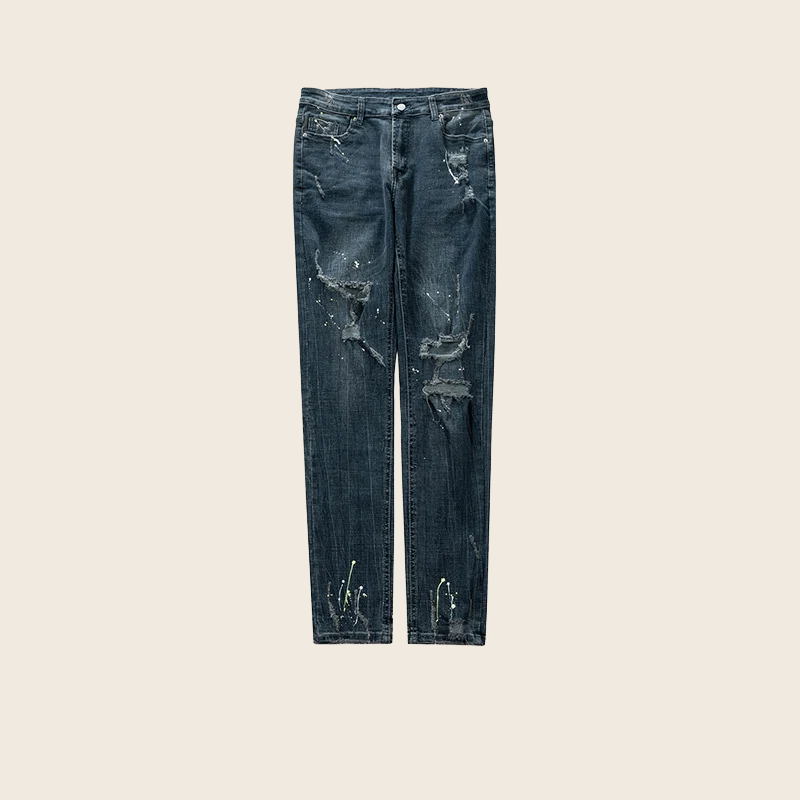 Paint Splash Slim Jeans - Women's, enhanced product photo