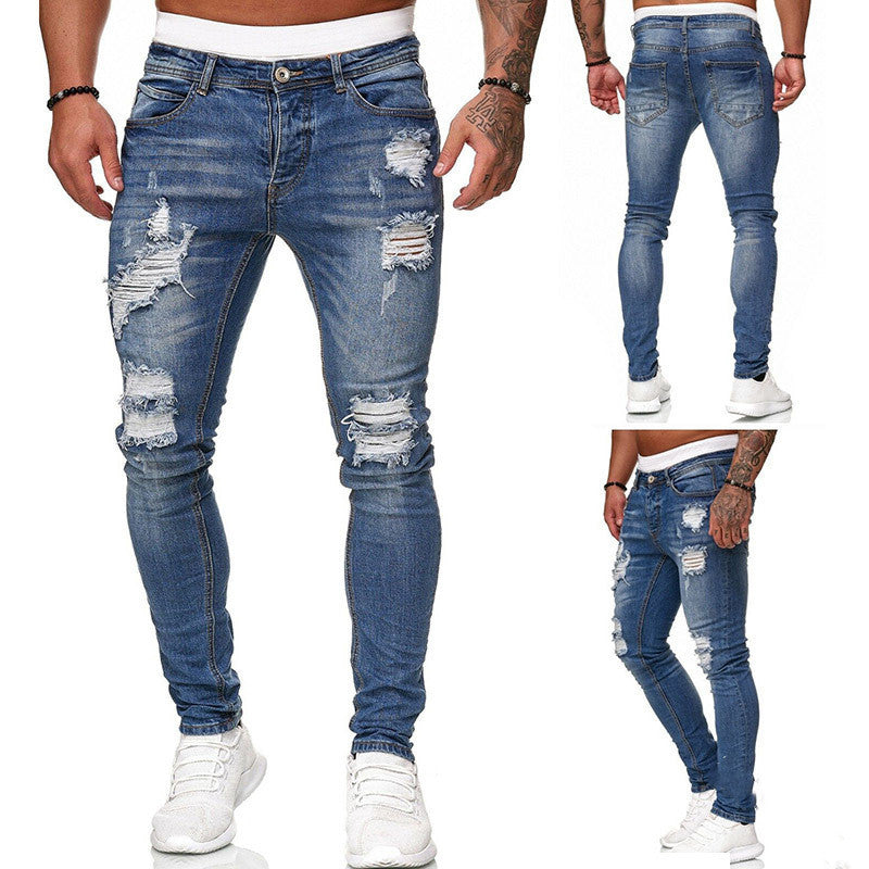 Fashion Street Ripped Skinny Denim — Vintage Wash