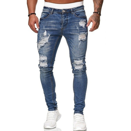 Fashion Street Ripped Skinny Denim — Vintage Wash