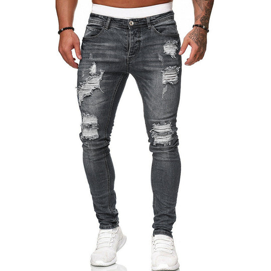 Fashion Street Ripped Skinny Denim — Vintage Wash