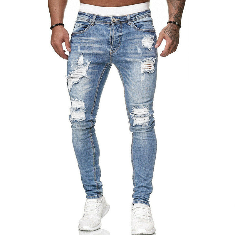 Fashion Street Ripped Skinny Denim — Vintage Wash