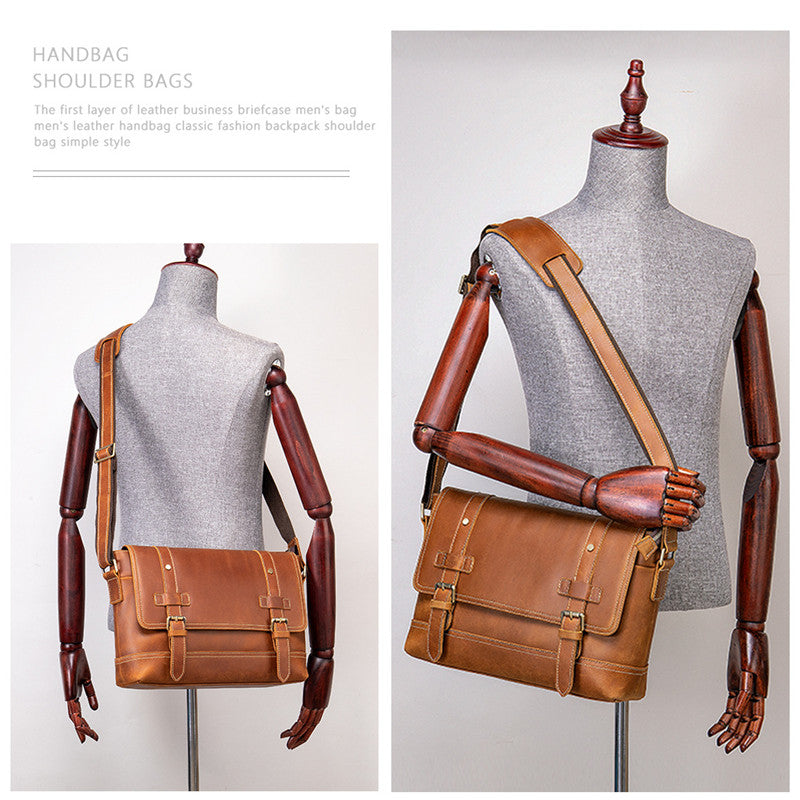 ShopBAM — Leather Travel Bag — Men's