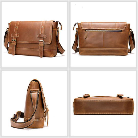 Leather Travel Bag — Men&