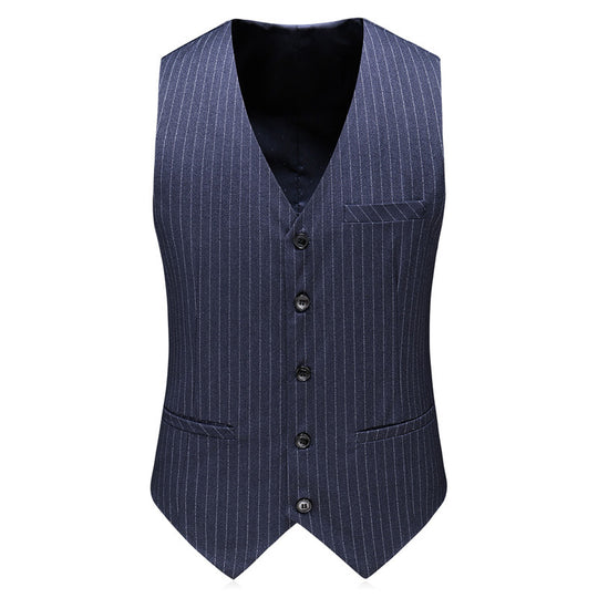 Double-Breasted Striped Three-Piece Suit — Men&