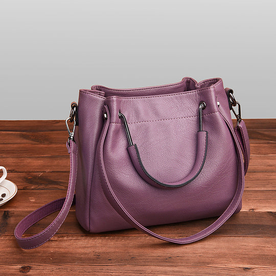 Soft Leather Bucket Bag — Women&