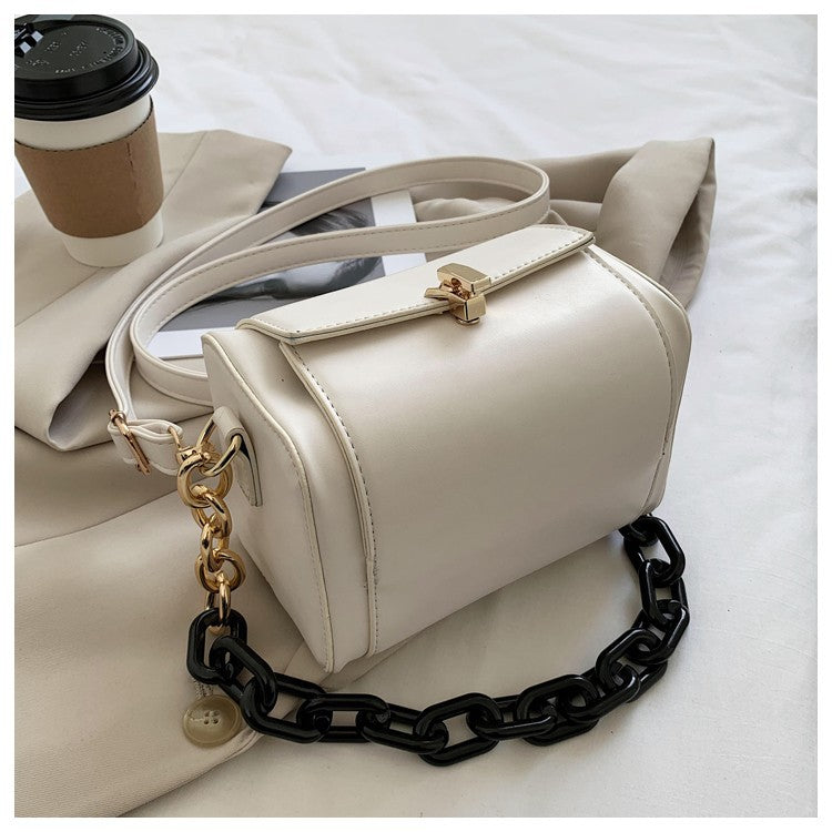 Chain Detail Square Tote Bag — Women's