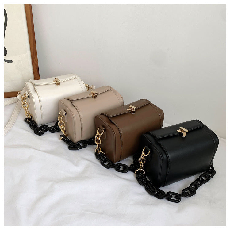 Chain Detail Square Tote Bag — Women's
