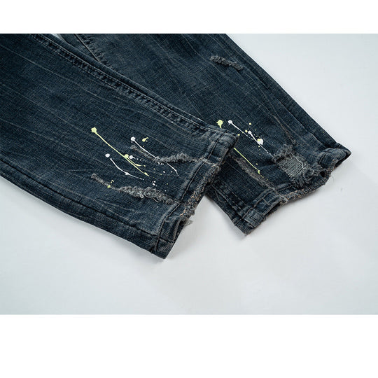 Paint Splash Slim Jeans — Women&