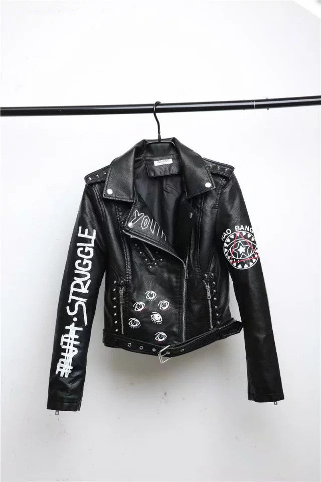 ShopBAM — Faux-Fur Leather Jacket — Women's
