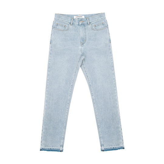 Artisan Embroidered Distressed Straight-Leg Jeans - Women&