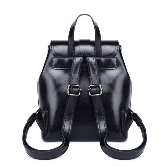 Leather Fashion Backpack — Women&