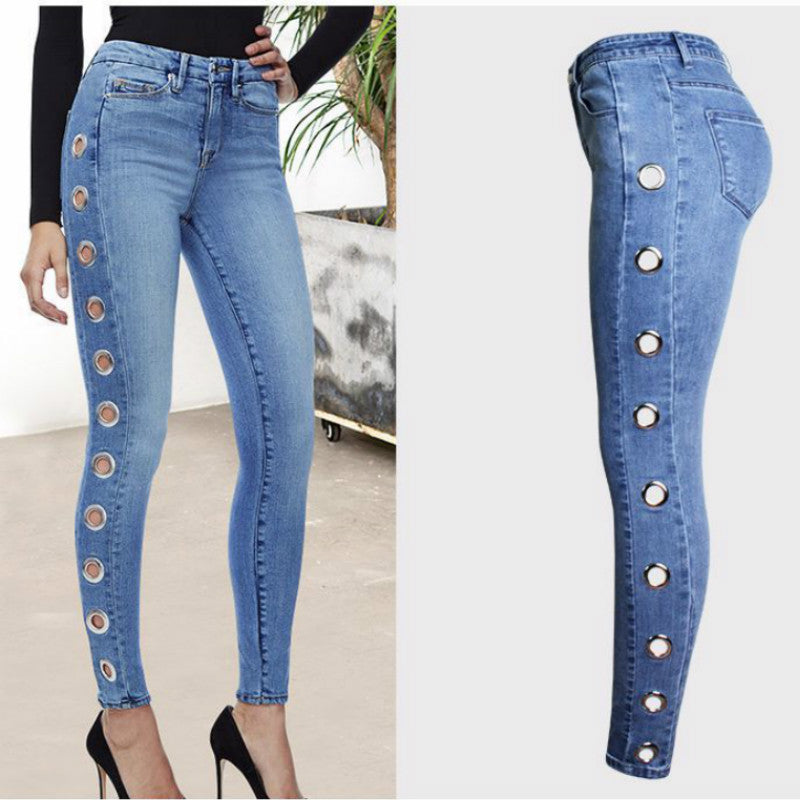ShopBAM — Fashion Tight Hoop Jeans For Women