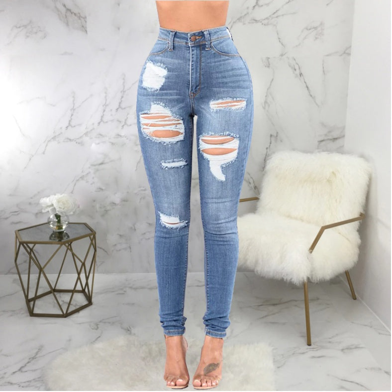 ShopBAM — Pencil Ripped Jeans — Women's