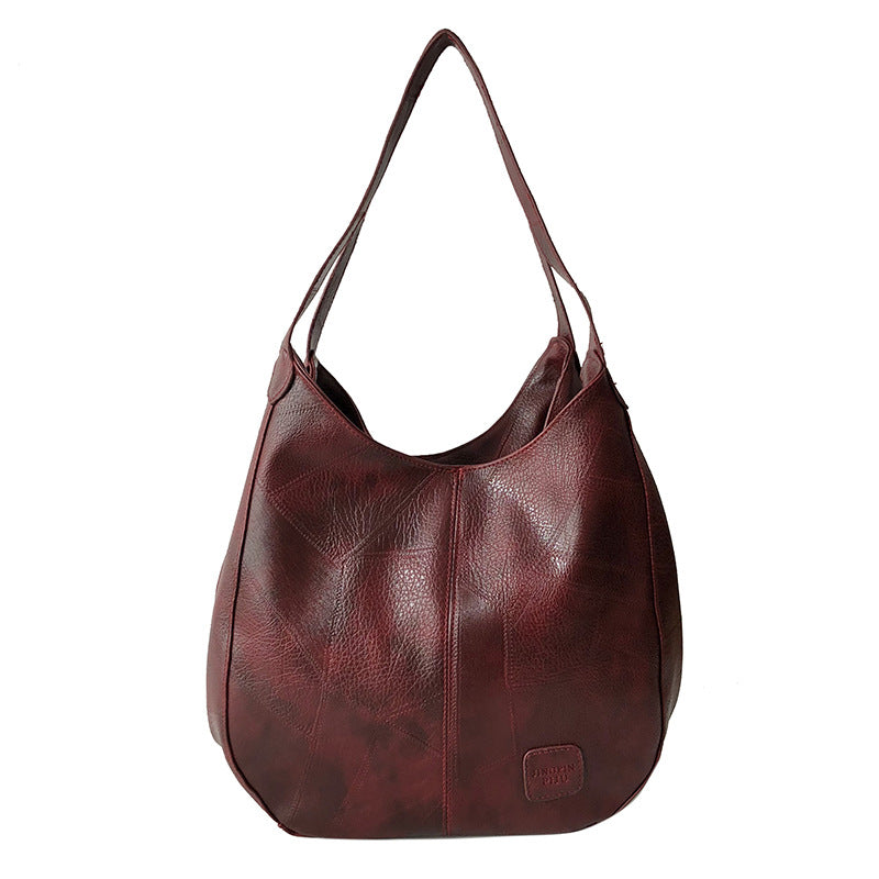 Vintage Leather Shoulder Bag — Women&