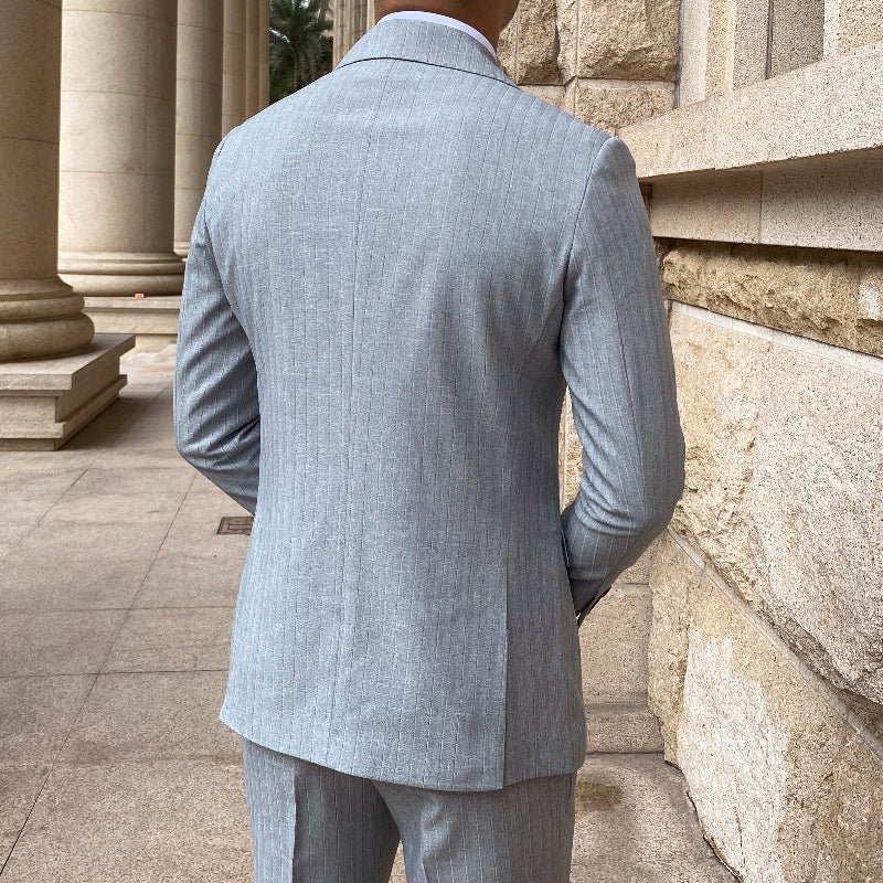Italian Naples Gun Collar Suit — Men&