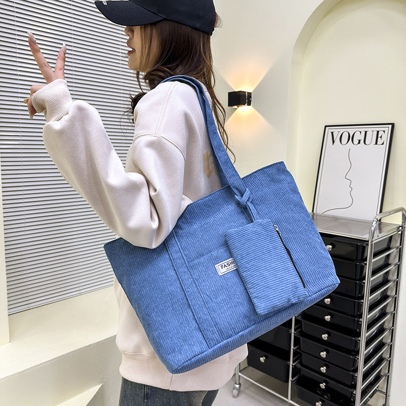 ShopBAM — Large Corduroy Shoulder Bag